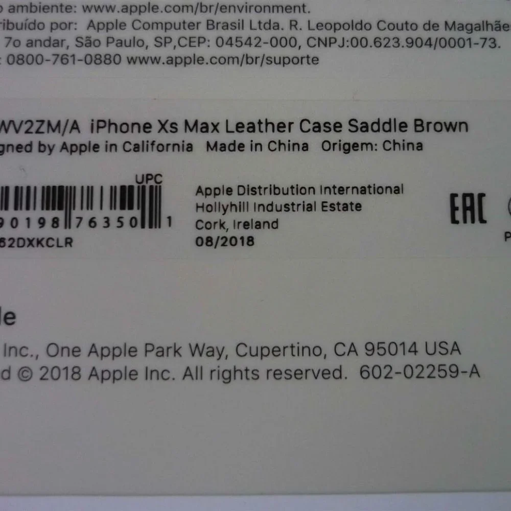 Apple iPhone Xs Max Leather Case